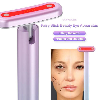 Masajeador Facial 4 en 1 con Luz Roja LED – El Secreto de un Rostro Radiante