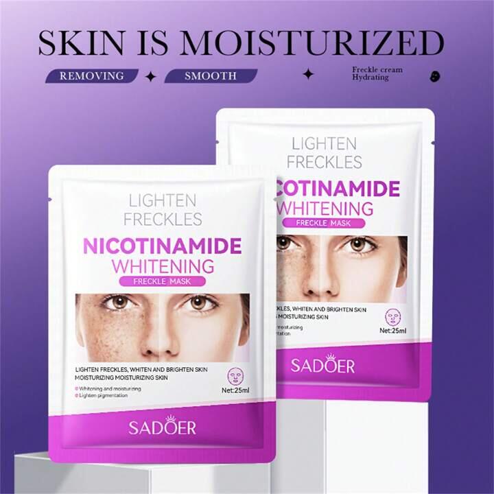 Mascarilla Facial Anti-Pecas Blanqueadora de Nicotinamida – Piel Uniforme y Radiante (1ud)