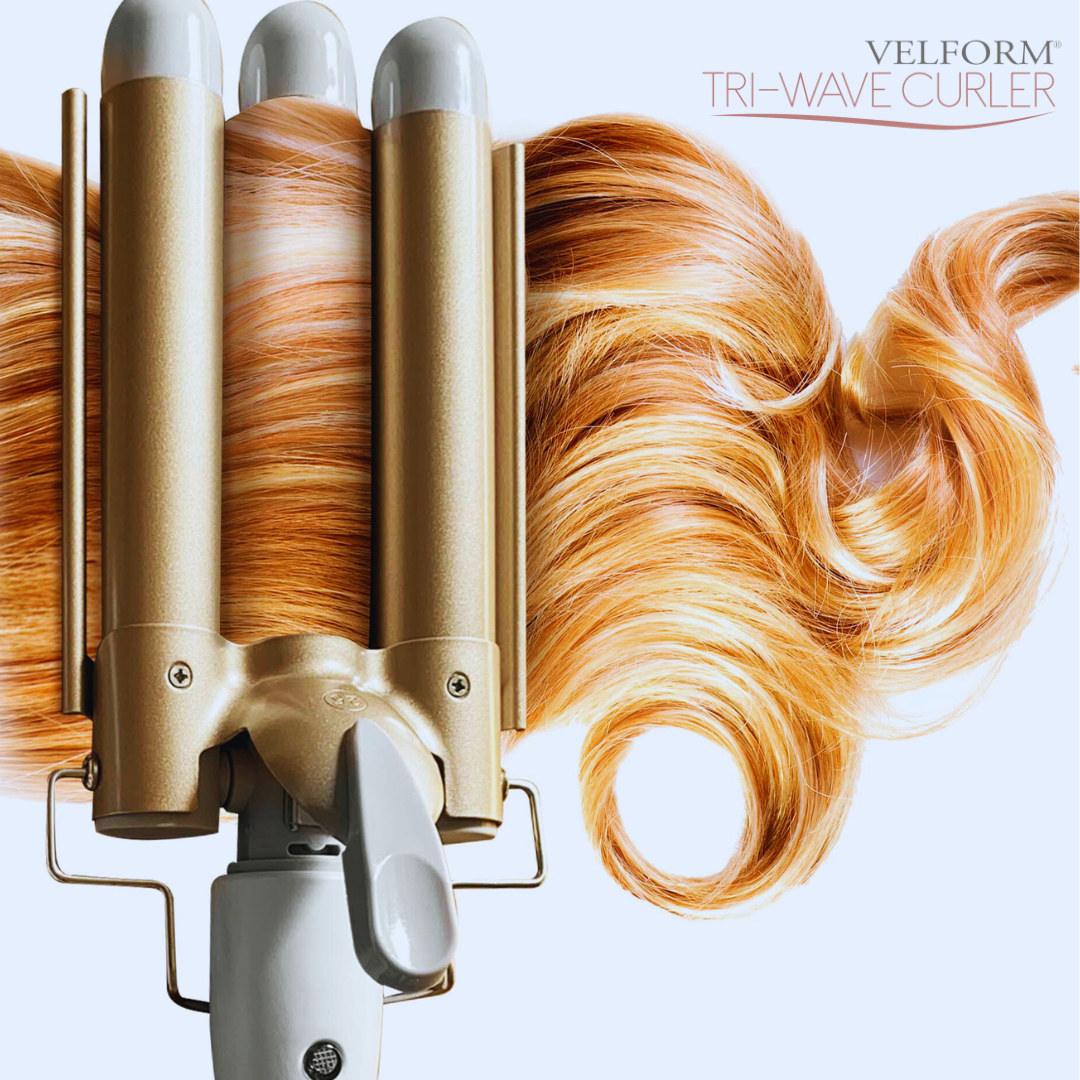 Rizador triple de ondas surferas
