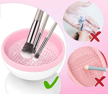 Limpiador de brochas de maquillaje