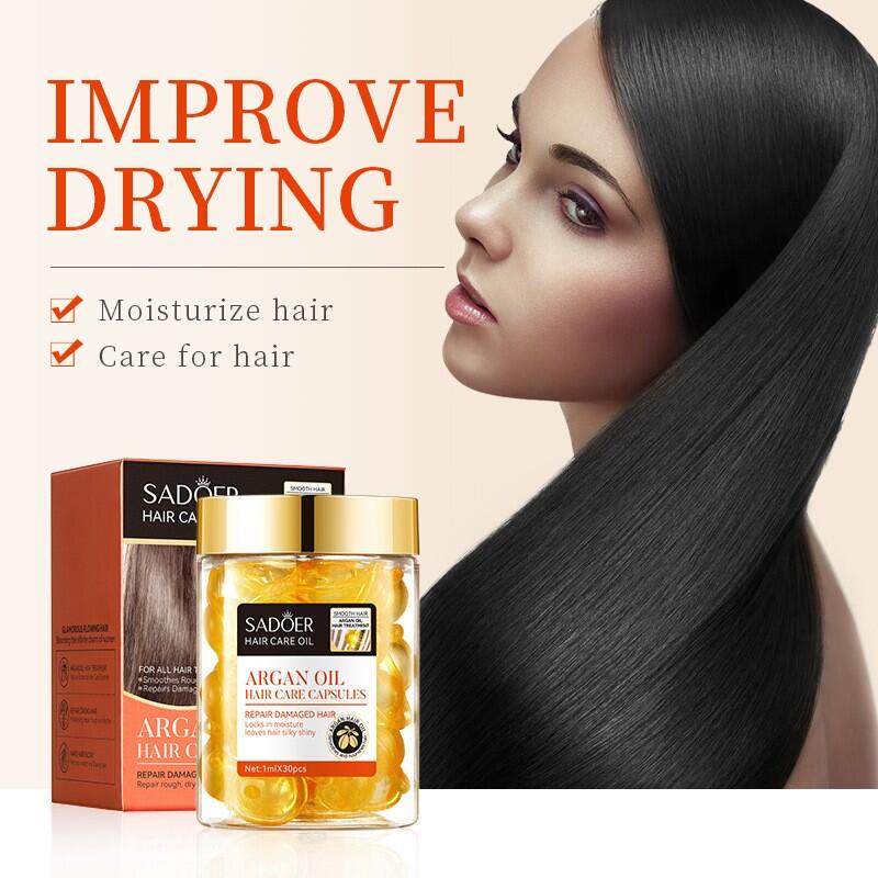 Aceite Esencial de Argán para Cabello 30ml – Reparación, Brillo y Suavidad con un Toque de Lujo Natural