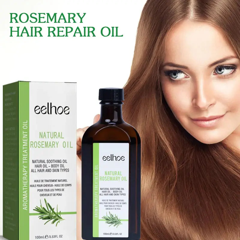 EELHOE Aceite Esencial de Romero para el Cuidado del Cabello – Crecimiento y Reparación 🌿