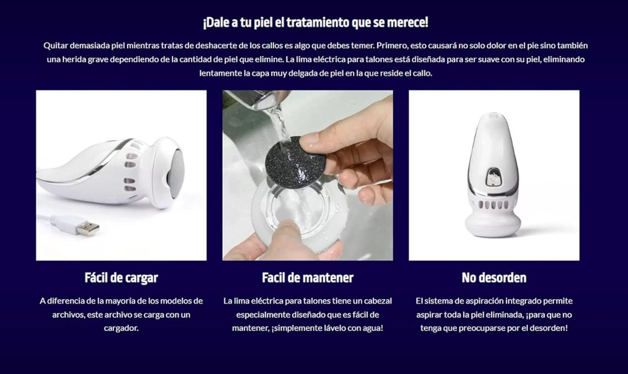 Removedor de Callos Eléctrico