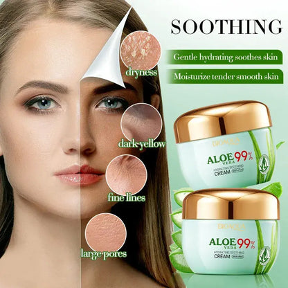 Crema Hidratante Reparadora y Reafirmante con Aloe Vera 99% (50g)