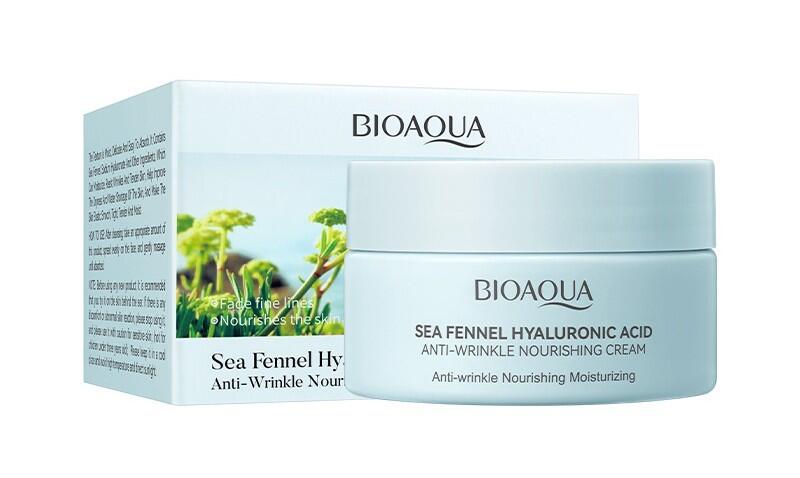 CREMA ANTIARRUGAS CON ACIDO HIALURONICO E HINOJO MARINO