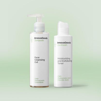 Pack Dúo de Limpieza Facial CBD InnovaGoods