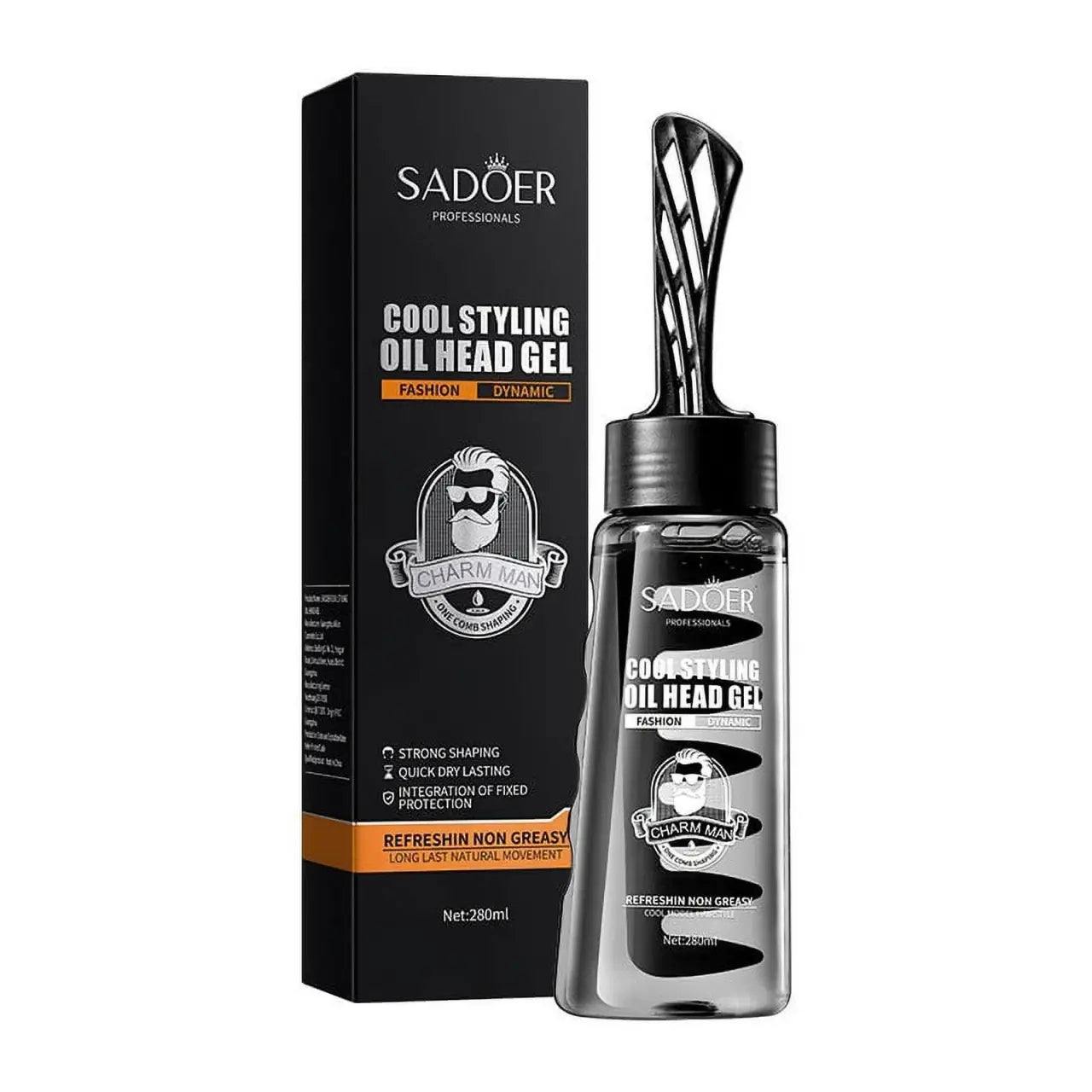 Gel Fuerte con Ajuste de Cera – Estilo Duradero, Acabado Profesional (280 ml)