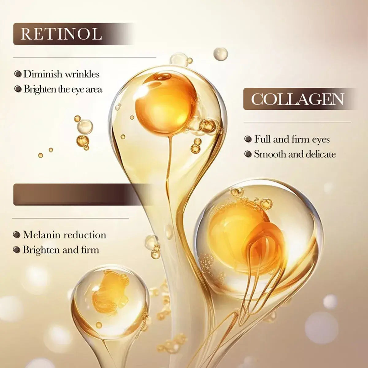 Contorno de Ojos Reafirmante con Retinol – Ilumina y Suaviza las Líneas de Expresión