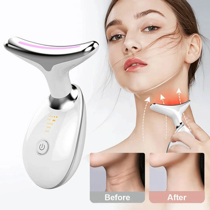 Masajeador antiarrugas facial con 7 luces