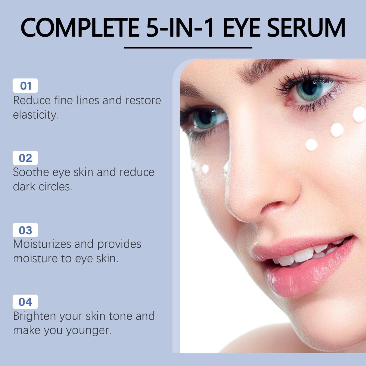 Sérum de Ojos 5 en 1 Multicorrección – Rejuvenece y Revitaliza tu Mirada