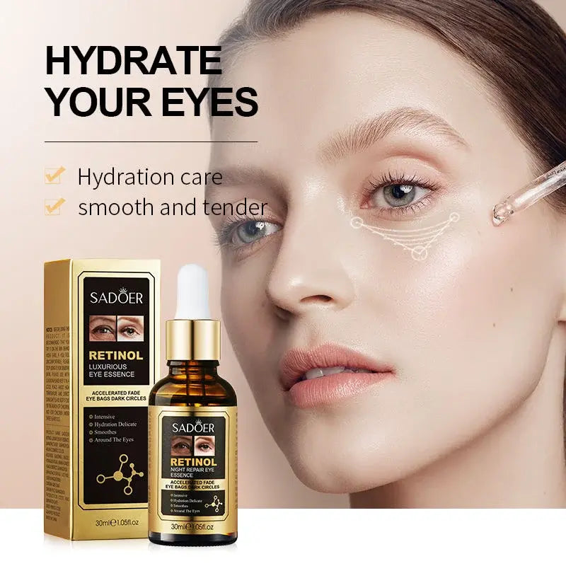Contorno de Ojos Antiarrugas con Retinol (30ml) – Rejuvenece y Suaviza las Líneas de Expresión