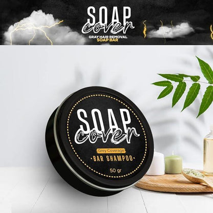 Jabón Comprimido para Cubrir el Cabello | Elimina Canas en Cabello, Barba y Cejas